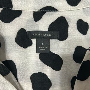 Black and white blouse